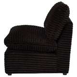 Collins Chocolate Brown Modular Armless Chair from Coaster - Luna Furniture