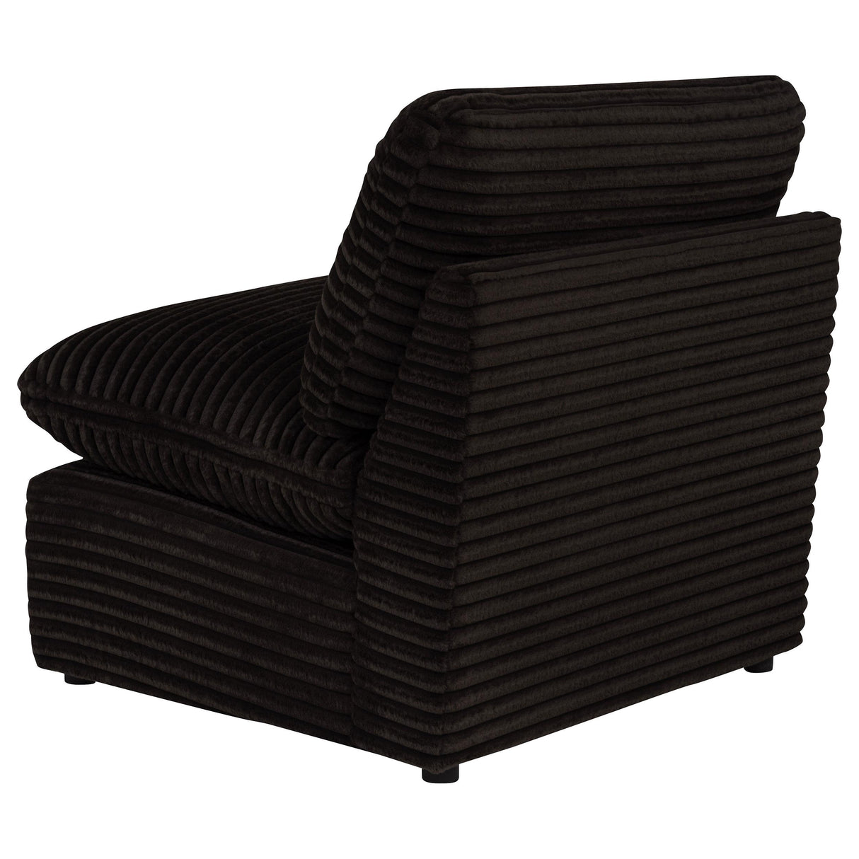 Collins Chocolate Brown Modular Armless Chair from Coaster - Luna Furniture