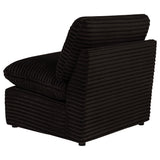 Collins Chocolate Brown Modular Armless Chair from Coaster - Luna Furniture
