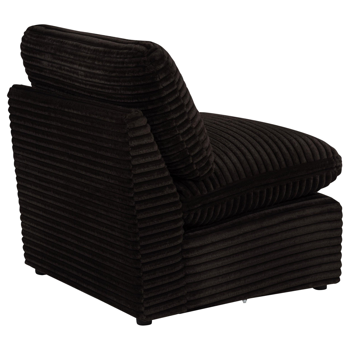 Collins Chocolate Brown Modular Armless Chair from Coaster - Luna Furniture