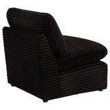 Collins Chocolate Brown Modular Armless Chair from Coaster - Luna Furniture