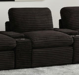 Collins Chocolate Brown Modular Power Armless Recliner from Coaster - Luna Furniture