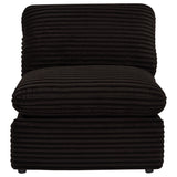 Collins Chocolate Brown Modular Power Armless Recliner from Coaster - Luna Furniture
