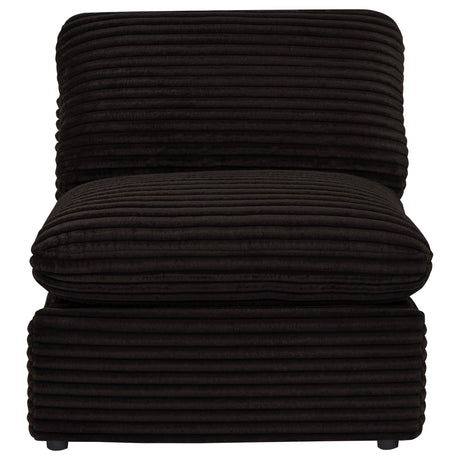 Collins Chocolate Brown Modular Power Armless Recliner from Coaster - Luna Furniture