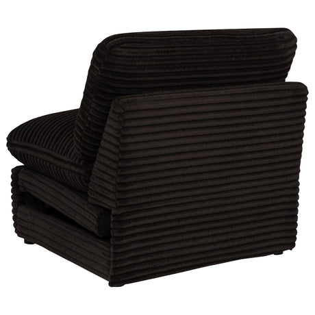 Collins Chocolate Brown Modular Power Armless Recliner from Coaster - Luna Furniture