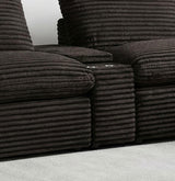 Collins Chocolate Brown Upholstered Modular Storage Console from Coaster - Luna Furniture