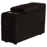 Collins Chocolate Brown Upholstered Modular Storage Console from Coaster - Luna Furniture