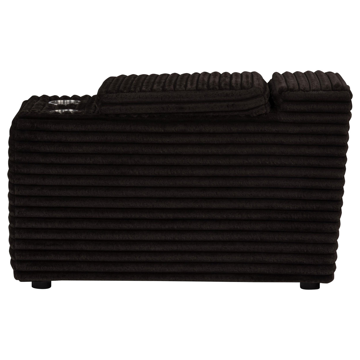 Collins Chocolate Brown Upholstered Modular Storage Console from Coaster - Luna Furniture