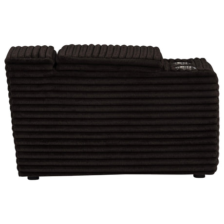 Collins Chocolate Brown Upholstered Modular Storage Console from Coaster - Luna Furniture