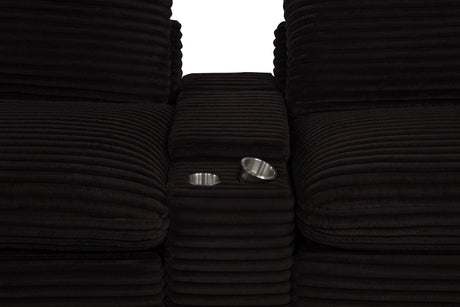 Collins Chocolate Brown Upholstered Modular Storage Console from Coaster - Luna Furniture
