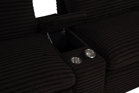 Collins Chocolate Brown Upholstered Modular Storage Console from Coaster - Luna Furniture