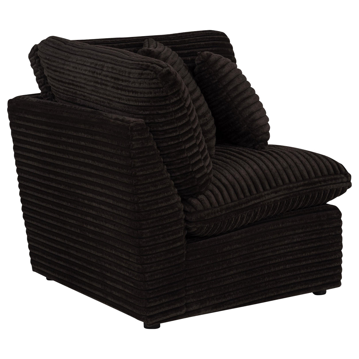 Collins Chocolate Brown Modular Corner Chair from Coaster - Luna Furniture