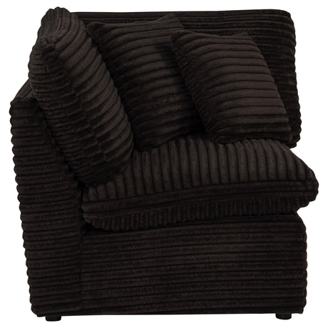 Collins Chocolate Brown Modular Corner Chair from Coaster - Luna Furniture