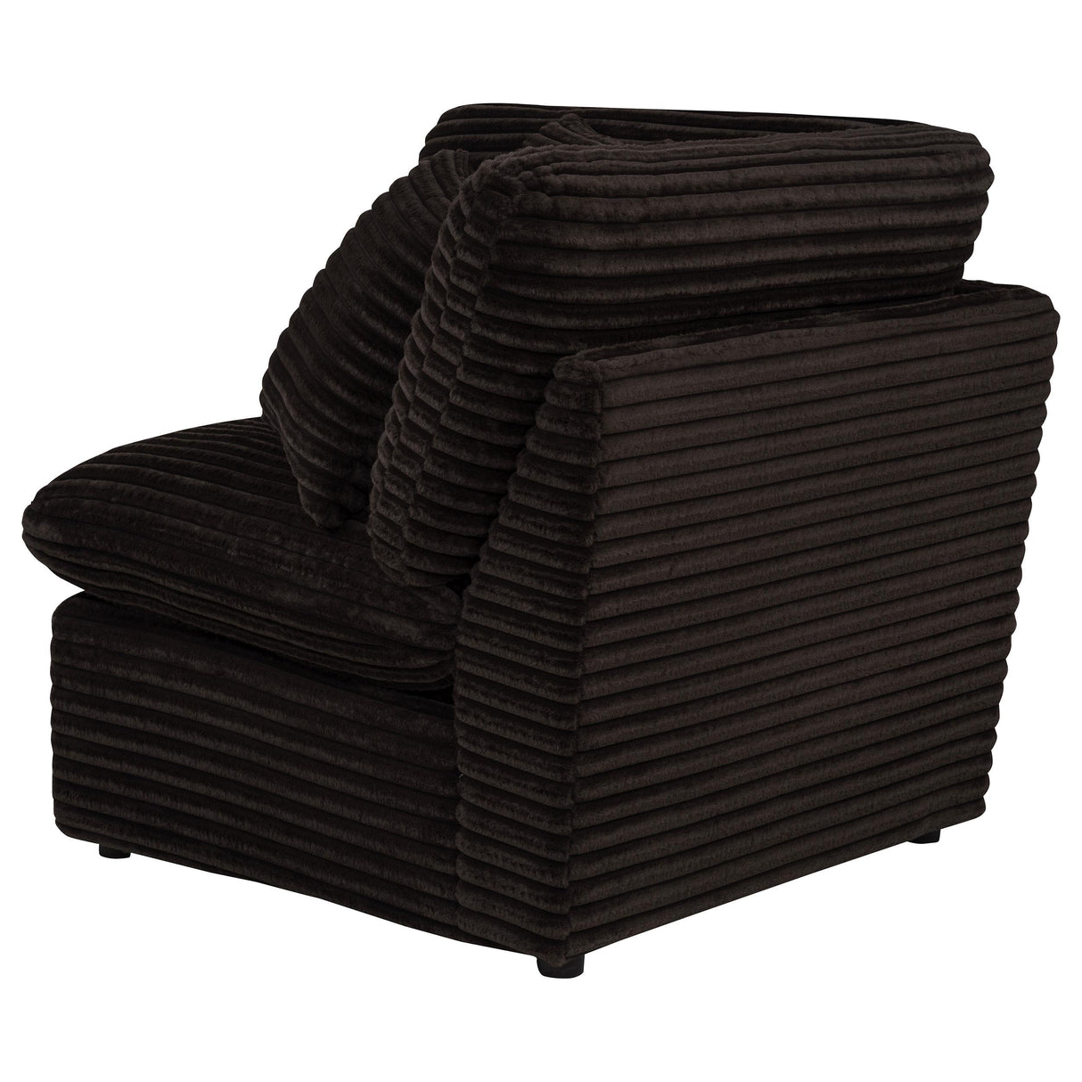 Collins Chocolate Brown Modular Corner Chair from Coaster - Luna Furniture