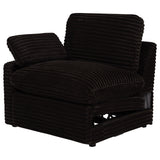 Collins Chocolate Brown Modular LAF Power Recliner from Coaster - Luna Furniture