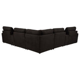 Collins Chocolate Brown 7-Piece Modular Power Reclining Sectional from Coaster - Luna Furniture