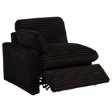Collins Chocolate Brown 7-Piece Modular Power Reclining Sectional from Coaster - Luna Furniture