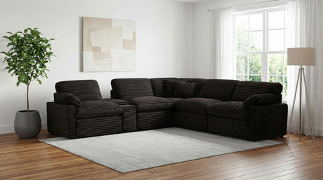 Collins Chocolate Brown 6-piece Modular Power Reclining Sectional from Coaster - Luna Furniture