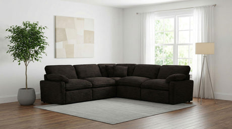 Collins Chocolate Brown 5-Piece Modular Power Reclining Sectional from Coaster - Luna Furniture
