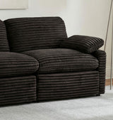 Collins Chocolate Brown Modular RAF Power Recliner from Coaster - Luna Furniture