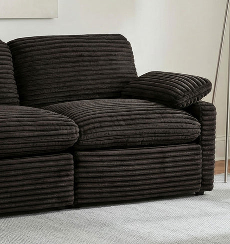 Collins Chocolate Brown Modular RAF Power Recliner from Coaster - Luna Furniture