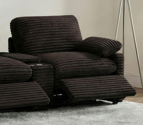 Collins Chocolate Brown Modular RAF Power Recliner from Coaster - Luna Furniture