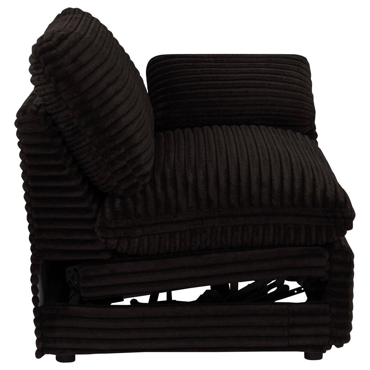 Collins Chocolate Brown Modular RAF Power Recliner from Coaster - Luna Furniture