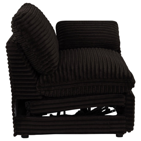Collins Chocolate Brown Modular RAF Power Recliner from Coaster - Luna Furniture