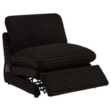 Collins Chocolate Brown 5-Piece Power Reclining Home Theater Seating from Coaster - Luna Furniture