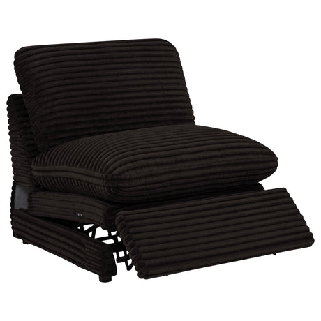 Collins Chocolate Brown 5-Piece Power Reclining Home Theater Seating from Coaster - Luna Furniture