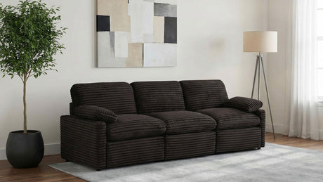 Collins Chocolate Brown Modular Power Sofa from Coaster - Luna Furniture