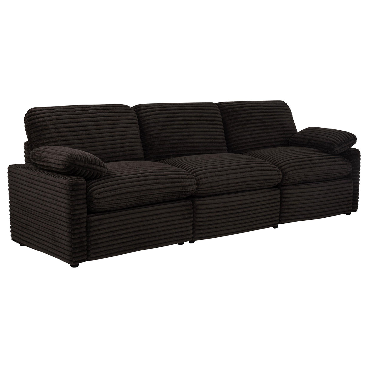 Collins Chocolate Brown Modular Power Sofa from Coaster - Luna Furniture