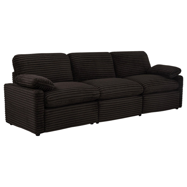 Collins Chocolate Brown Modular Power Sofa