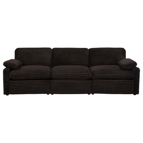 Collins Chocolate Brown Modular Power Sofa from Coaster - Luna Furniture
