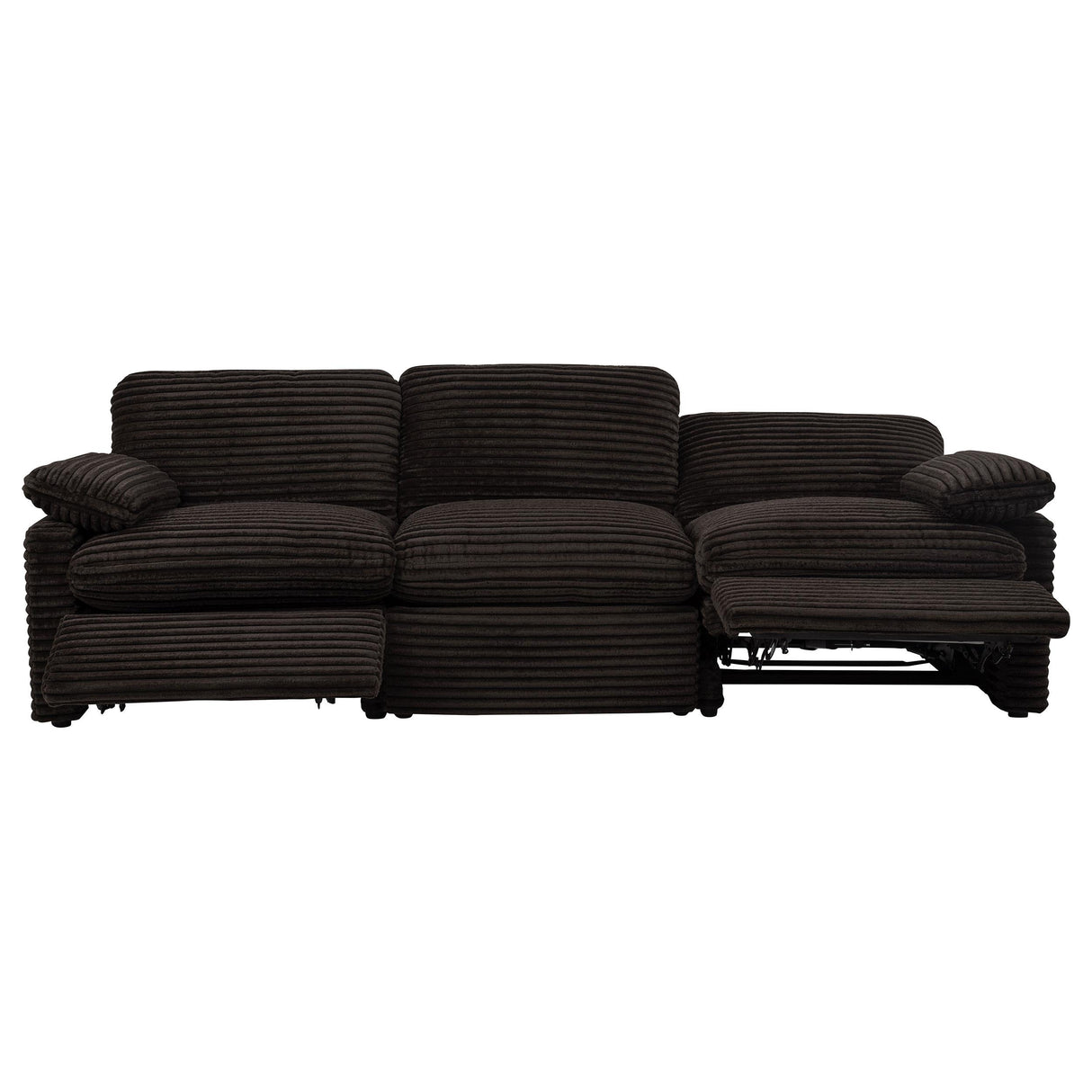 Collins Chocolate Brown Modular Power Sofa from Coaster - Luna Furniture