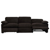 Collins Chocolate Brown Modular Power Sofa from Coaster - Luna Furniture