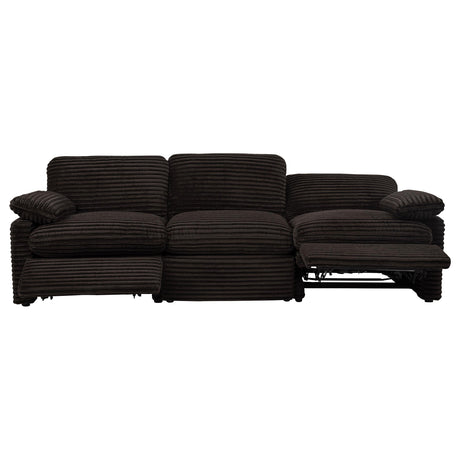 Collins Chocolate Brown Modular Power Sofa from Coaster - Luna Furniture