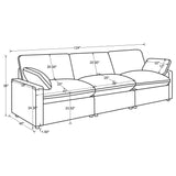 Collins Chocolate Brown Modular Power Sofa from Coaster - Luna Furniture