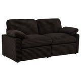 Collins Chocolate Brown Modular Power Loveseat from Coaster - Luna Furniture