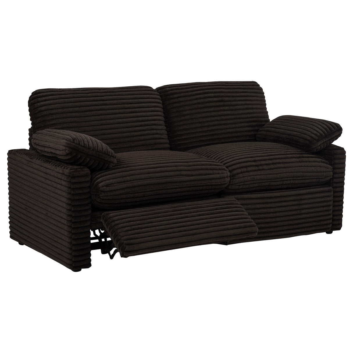 Collins Chocolate Brown Modular Power Loveseat from Coaster - Luna Furniture