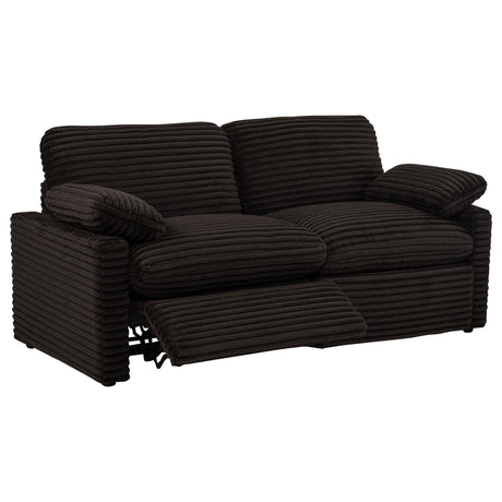 Collins Chocolate Brown Modular Power Loveseat from Coaster - Luna Furniture