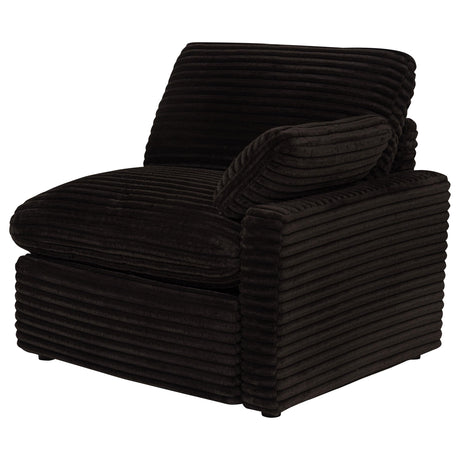 Collins Chocolate Brown Modular Power Loveseat from Coaster - Luna Furniture
