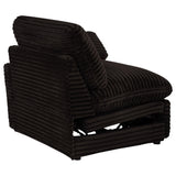 Collins Chocolate Brown Modular Power Loveseat from Coaster - Luna Furniture