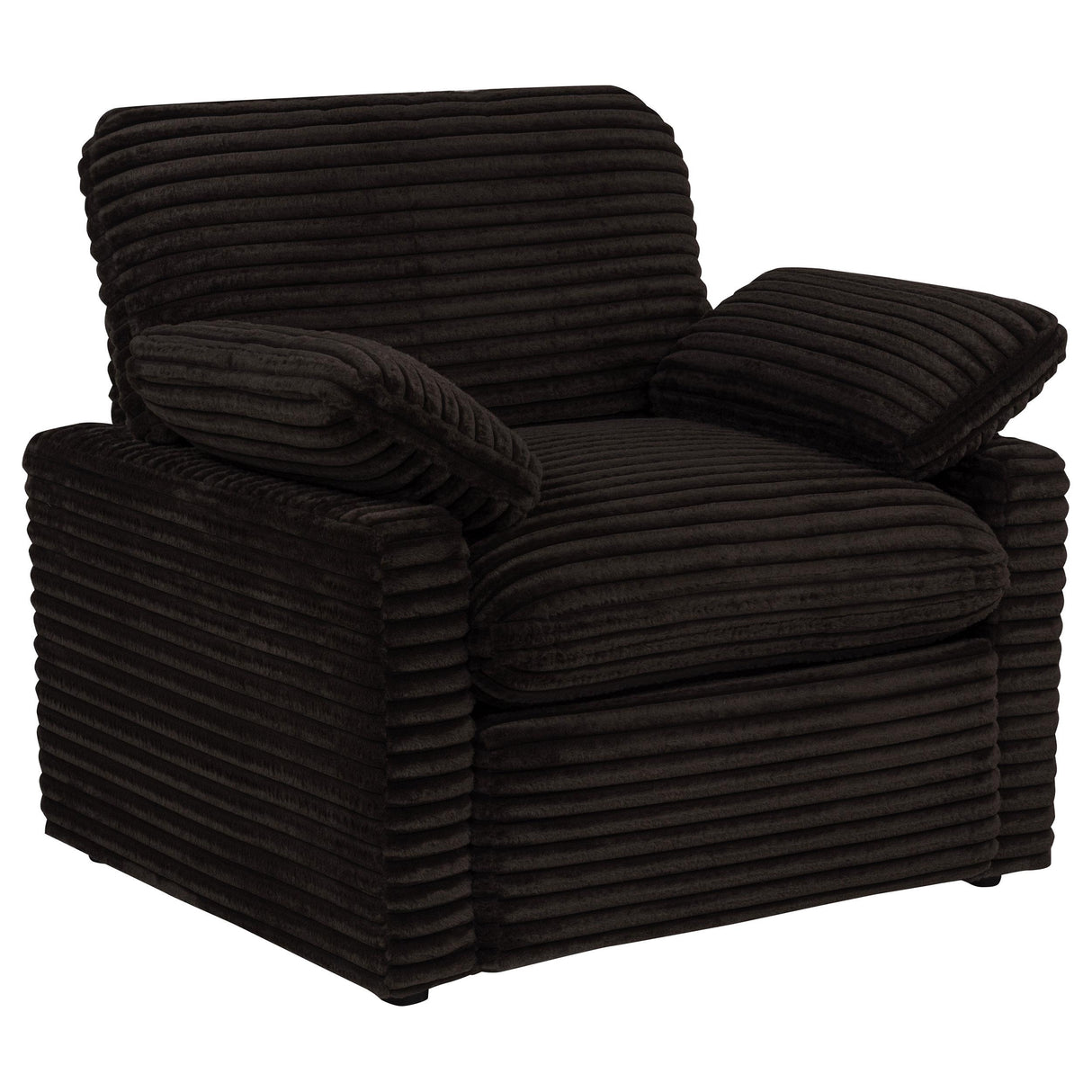 Collins Chocolate Brown Upholstered Power Recliner Chair from Coaster - Luna Furniture