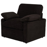 Collins Chocolate Brown Upholstered Power Recliner Chair from Coaster - Luna Furniture