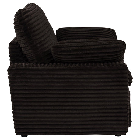 Collins Chocolate Brown Upholstered Power Recliner Chair from Coaster - Luna Furniture