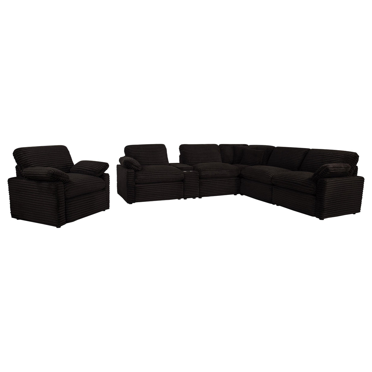 Collins Chocolate Brown Upholstered Power Recliner Chair from Coaster - Luna Furniture