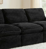 Collins Black Modular Armless Chair from Coaster - Luna Furniture