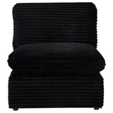 Collins Black Modular Armless Chair from Coaster - Luna Furniture