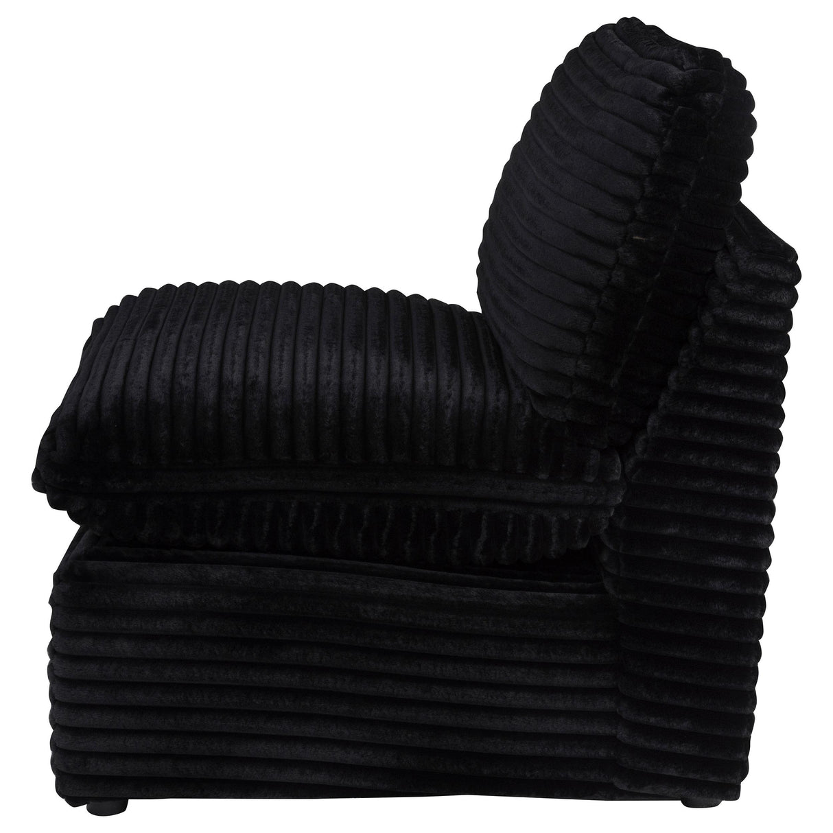 Collins Black Modular Armless Chair from Coaster - Luna Furniture